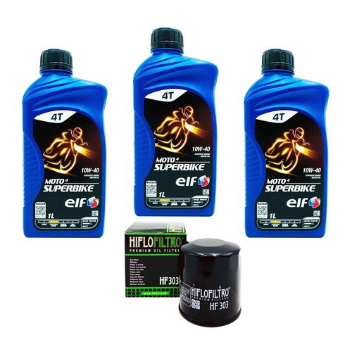 Kit tagliando olio elf moto4 - elf,