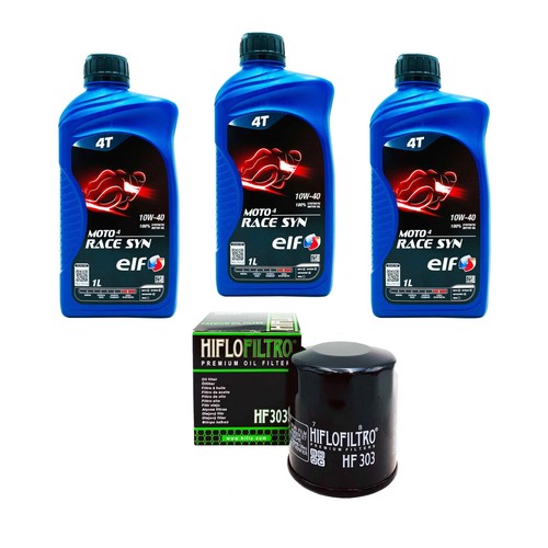 Kit tagliando olio elf moto4 - elf,